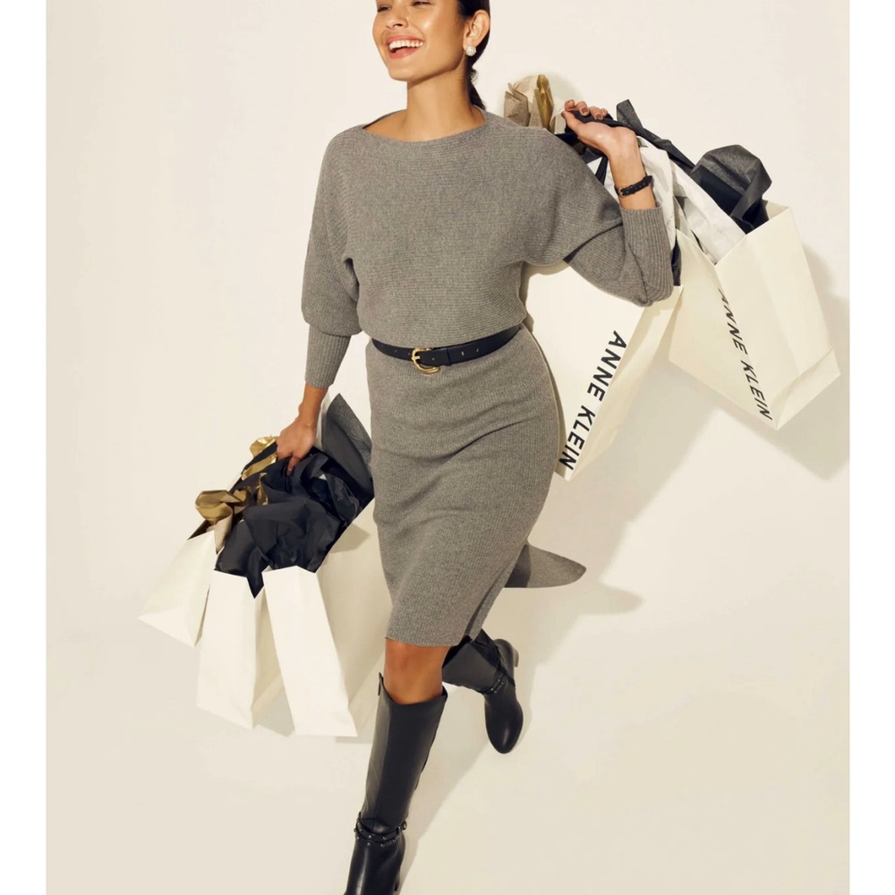 ANNE KLEIN SWEATER DRESS - S2505